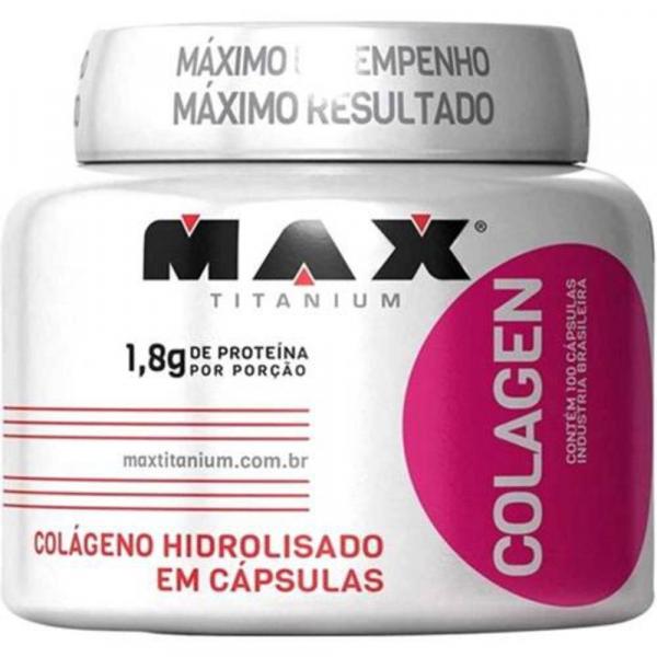 Colagen Pote com 100 Capsulas - Max Titanium 1,8g