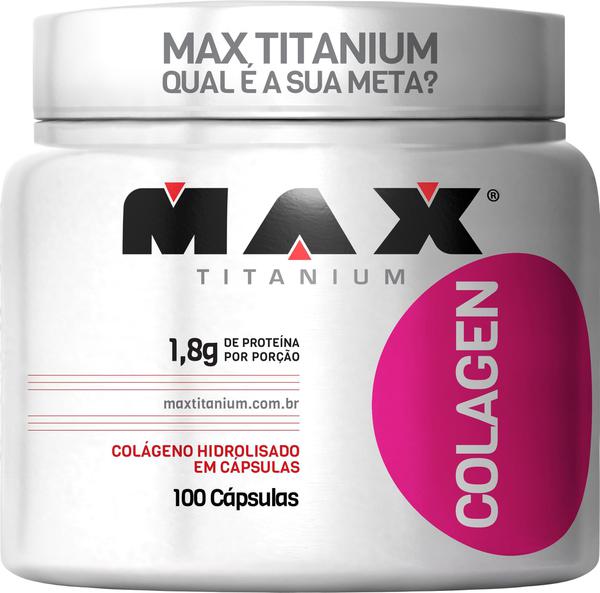Colagen Pote com 100 Cápsulas Max Titanium