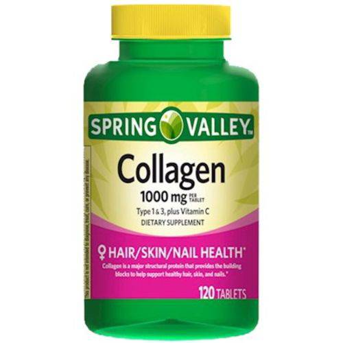 Tudo sobre 'Colágeno 1,000 Mg + Vitamina C Spring Valley 120 Tablets Importado'