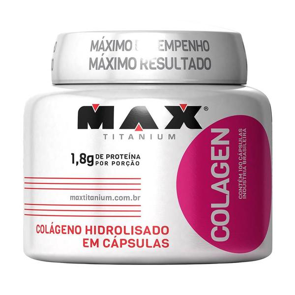 Colágeno - 100 Cápsulas - Max Titanium