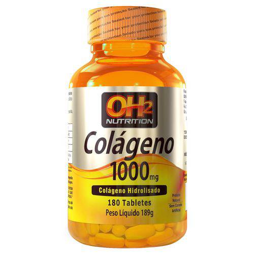 Tudo sobre 'Colágeno 1000mg - 180 Tabletes - OH2 Nutrition'