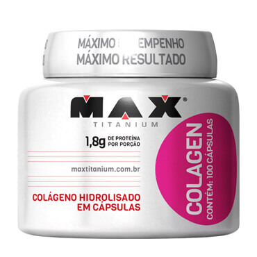 Colágeno Colagen 100 Cápsulas - Max Titanium
