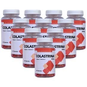 Colágeno Colastrina 60 Cápsulas 380mg Kit com 10 Frascos - 60 Cápsulas