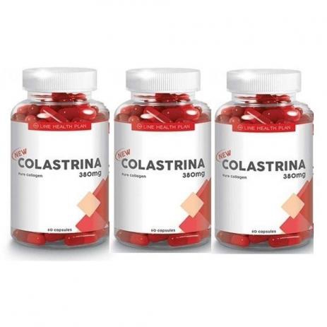Colágeno Colastrina 60 Cápsulas 380mg - 3 Potes