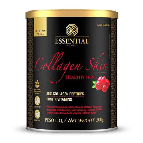Tudo sobre 'Colágeno Collagen Skin Cranberry Essential Nutrition 300g'