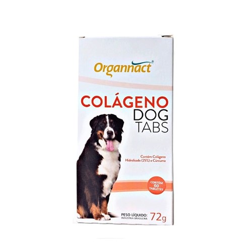 Colágeno Dog Tabs Organnact - 72g