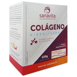 Colágeno Hidrolisado - 30 Sticke de 4G Frutas Vermelhas - Sanavita