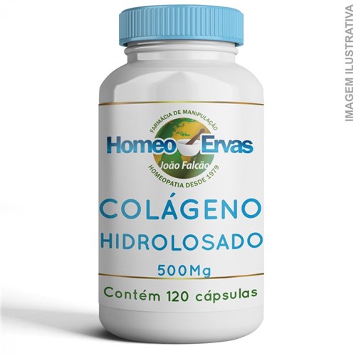 Colágeno Hidrolisado 500Mg - 120 Cápsulas