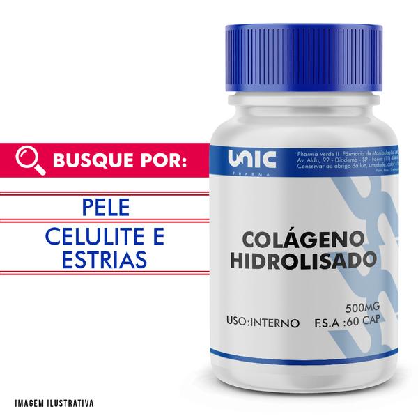 Colágeno Hidrolisado 500mg 60 Cáps - Unicpharma