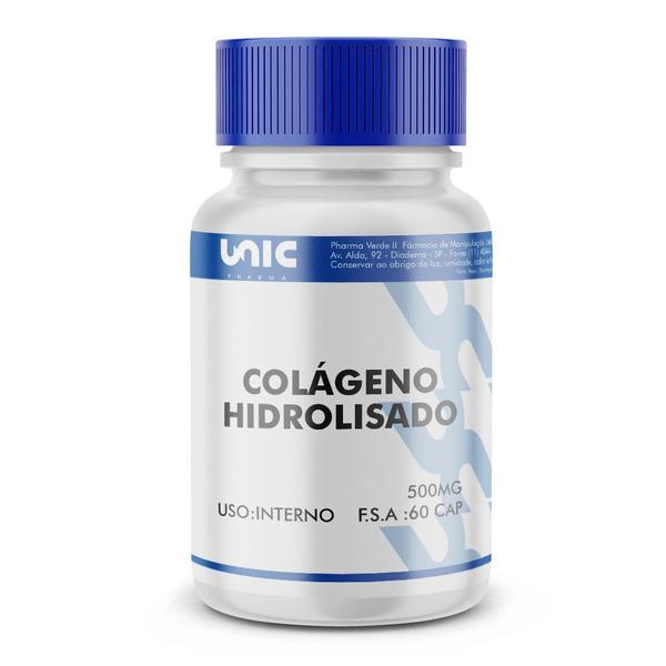 Colágeno Hidrolisado 500mg 60 Cáps Unicpharma