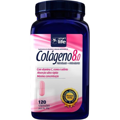 Colágeno Hidrolisado 8.0 com 120 Cápsulas