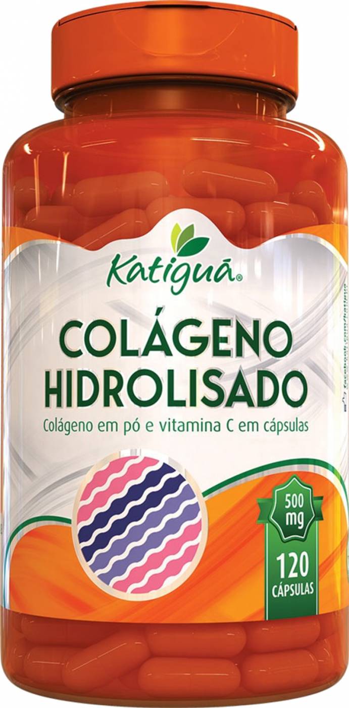 Colágeno Hidrolisado com Vitamina C 120 Cápsulas Katigua