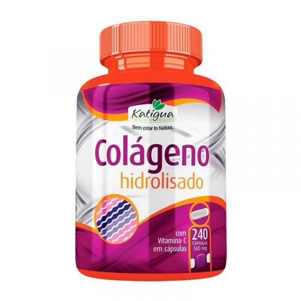Colágeno Hidrolisado com Vitamina C - 240 Cápsulas - Katigua