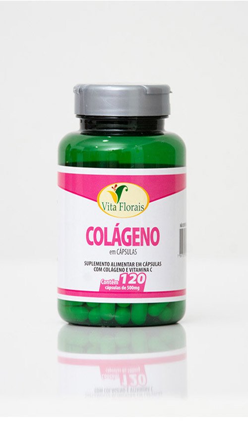 Colágeno Hidrolisado com Vitamina C 500Mg 120 Cápsulas