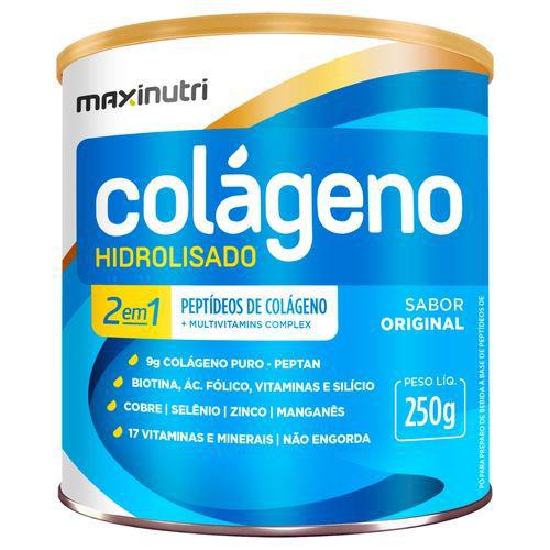 Colágeno Hidrolisado 2 em 1 em Pó - 250g Original Maxinutri