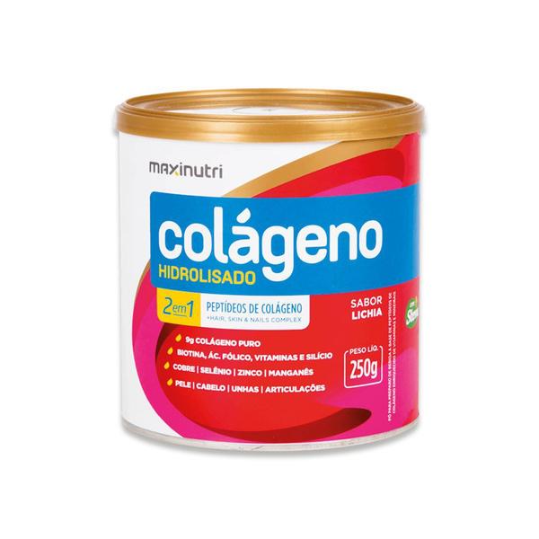 Colágeno Hidrolisado 2 em 1 Lichia 250g Maxinutri