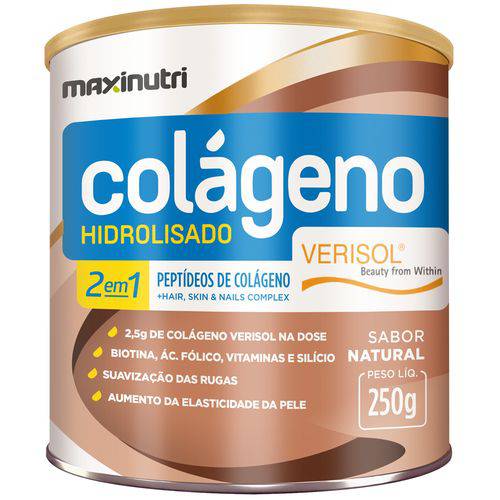Colágeno Hidrolisado Verisol® 2 em 1 - 250g Original - Maxinutri