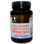 Colágeno Hidrolisado + Vitamina C 400mg - 100 Cápsulas