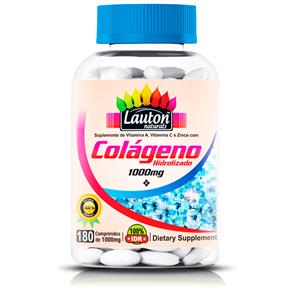 Colágeno Hidrolizado 1000mg 180 Comprimidos Lauton