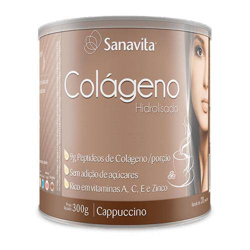 Tamanhos, Medidas e Dimensões do produto Colágeno Sanavita - 300g - Chocolate