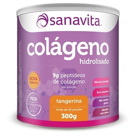 Tudo sobre 'Colageno Tangerina Sanavita 300G'