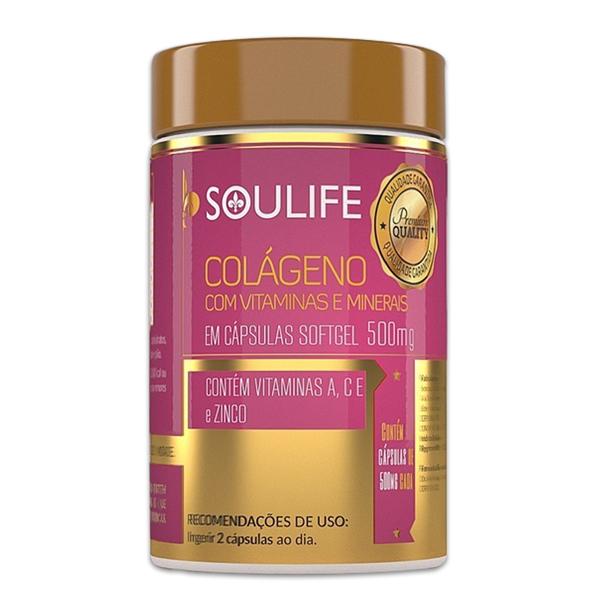 Colágeno + Vitaminas 500mg - 60 Cáps - Soulife