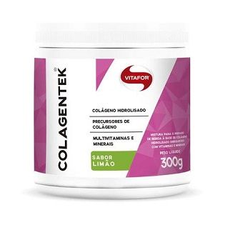 Colagentek - Colágeno Hidrolisado - Limão - Vitafor - 300g