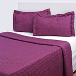 Colcha Casal Boutis Daily Uva Com 2 Porta-travesseiros - Casa & Conforto