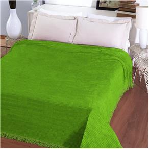 Colcha Casal Chenille Canelada Jolitex Verde