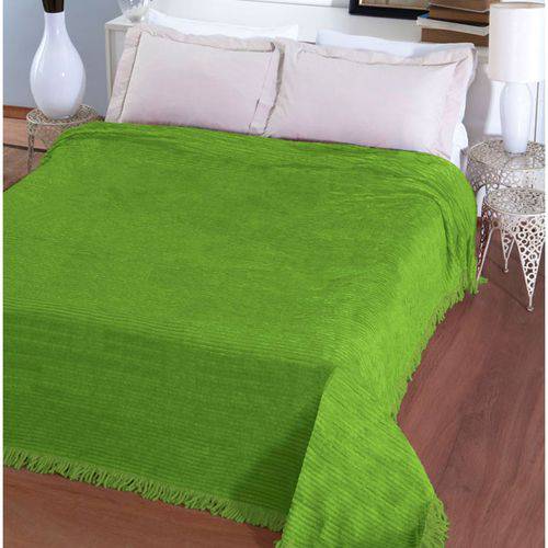 Colcha Casal Chenille Jolitex Verde