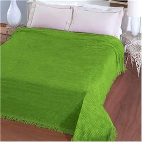 Colcha Chenille Jolitex Canelada Casal Carisma - VERDE