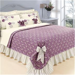 Colcha Fantasy Casa Dona Queen 7 Peças - Roxo