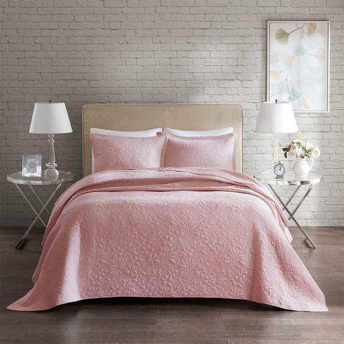 Colcha Florence Home Design Queen Colcha Porta Travesseiro 70,00 - Rose