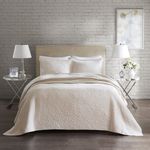 Colcha Queen Corttex Florence Home Design 3 Peças Anita Marfim
