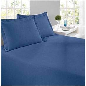 Colcha Piquet Solteiro 160x250 - Cor Azul Marinho