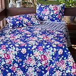 Colcha Queen Boutis Flora com 2 Porta Travesseiros - Casa & Conforto