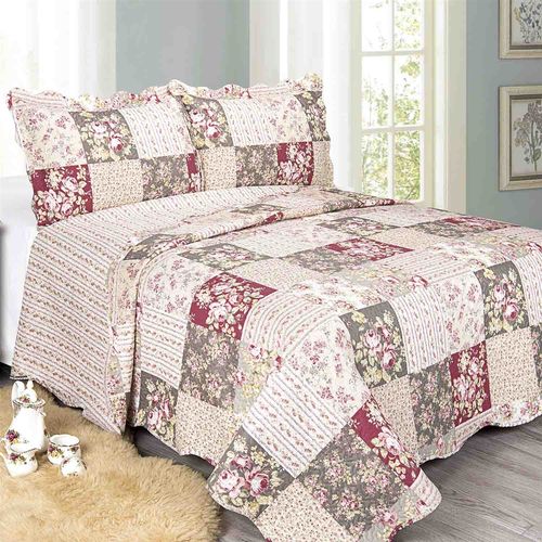 Colcha Queen Evolution Patchwork Kratos 240 X 260cm Camesa