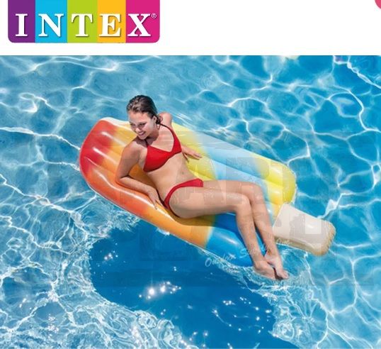 Colchão Inflável Flutuante Picolé Intex Boia Sorvete 58755