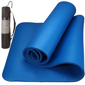 Colchonete Tapete Yoga Mat Pilates Ginástica 10mm com Bolsa Yangfit - Azul