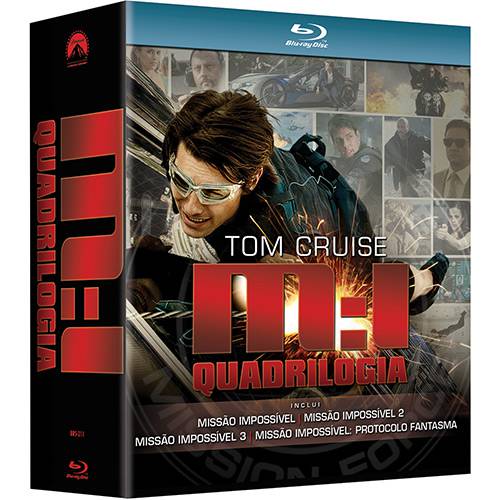 Coleção Blu-ray Missão Impossivel - Quadrilogia (4 Discos)