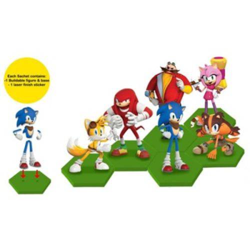Coleção Bonecos Miniatura Sonic Boom Eggman Knuckles Sticks Tails Amy