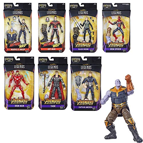 Tudo sobre 'Coleção com 8 Vingadores Marvel Legends Series - Hasbro E0857'