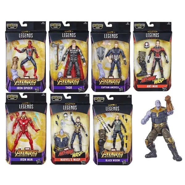 Coleção com 8 Vingadores Marvel Legends Series - Hasbro