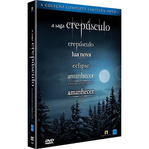 Tudo sobre 'Coleção Completa a Saga Crepúsculo - Edição Limitada (5 Dvds)'