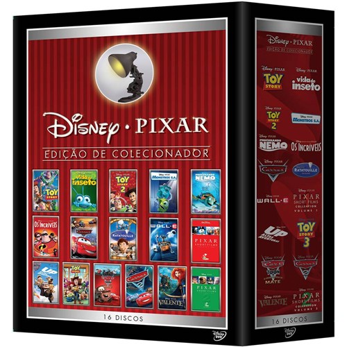 Tudo sobre 'Coleção DVD Pixar: Edição de Colecionador (16 DVDs)'
