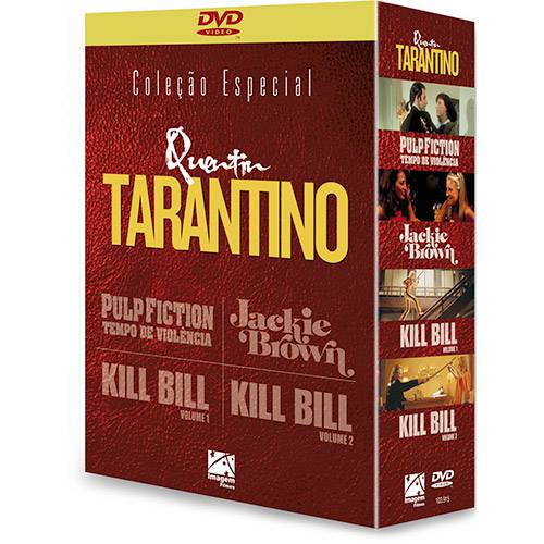 Tudo sobre 'Coleção DVD Tarantino: Pulp Fiction, Jackie Brown, Kill Bill 1 e 2 (4 DVDs)'