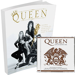 Coleção Queen: Livro a História Ilustrada da Maior Banda de Rock + CD Queen Live In Japan 1985