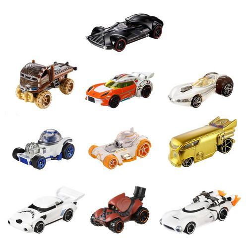 Coleção Star Wars R1 Hot Wheels com 10 - Mattel Dxn83