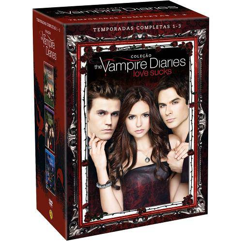 Coleção The Vampire Diaries: Love Sucks - Temporadas Completas 1 - 3 (15 Dvds)