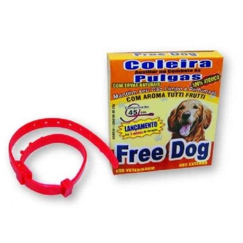 Coleira Anti Pulgas para Cães Adulto Free Dog